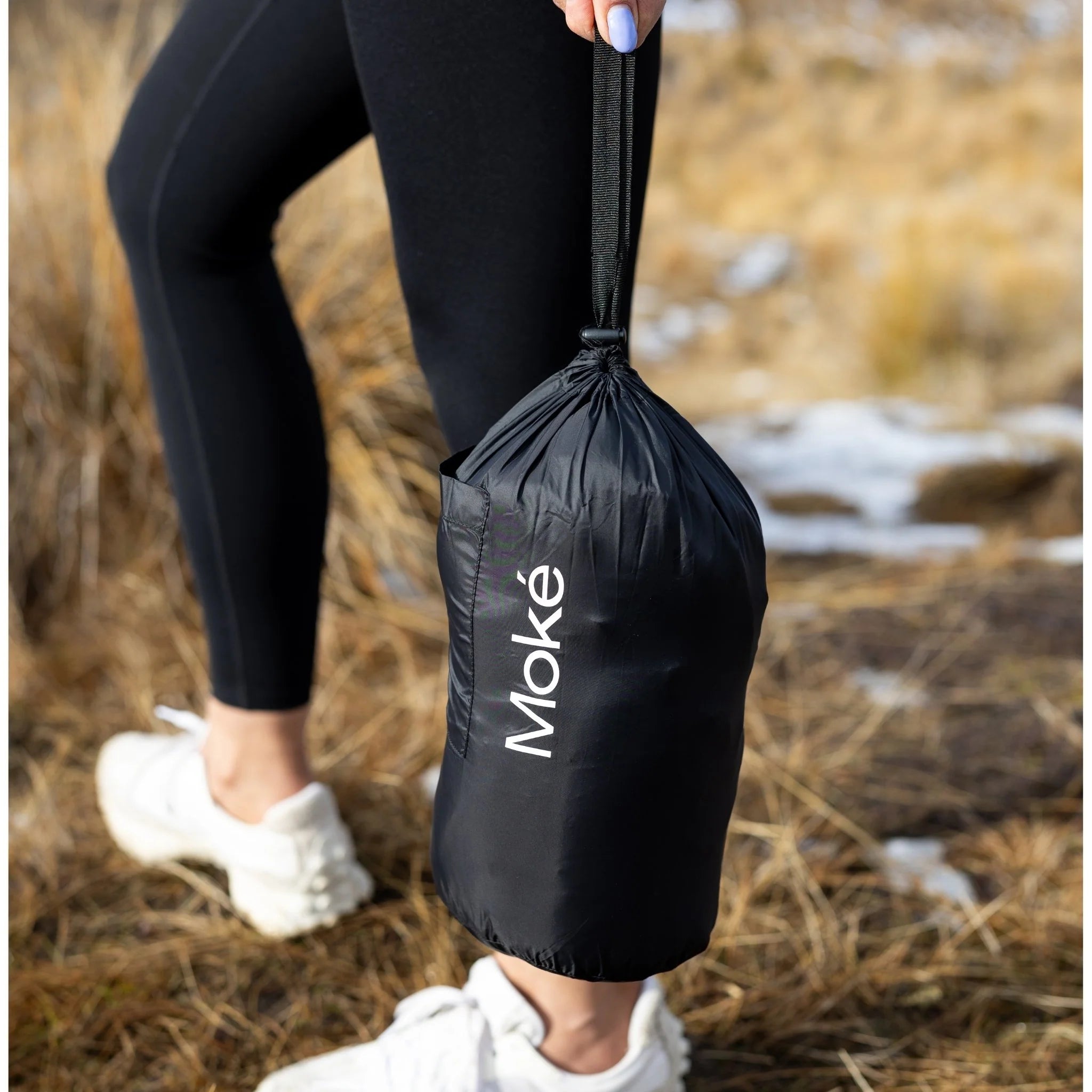 Moke: Mary-Claire 90/10 Packable Down Vest - Black