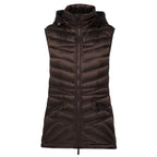 Moke: Mary-Claire 90/10 Packable Down Vest - Chocolate