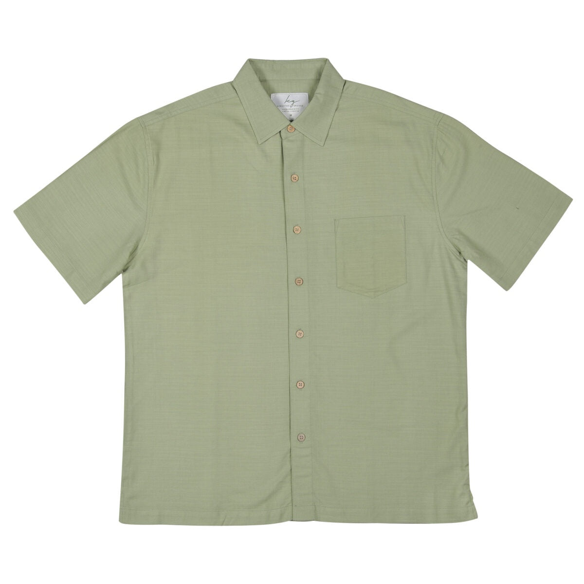 Bamboo Fibre Short Sleeve Shirt - Sage