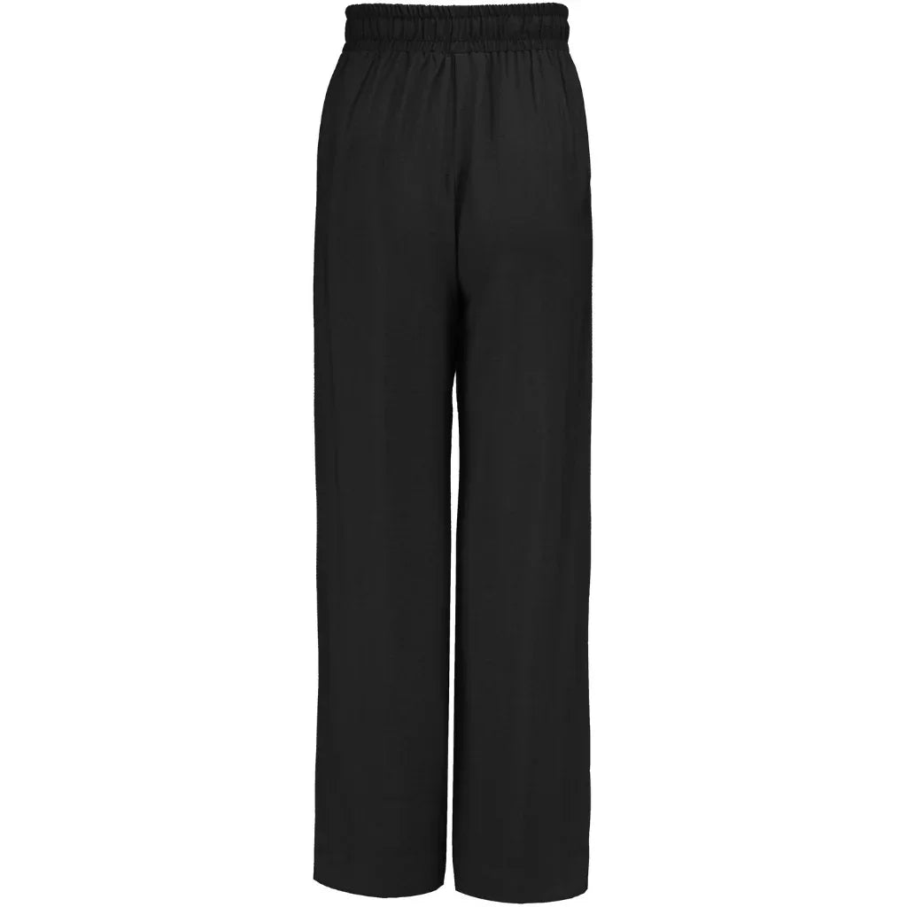 Moke: Indiana Wide Leg Pant - Black & Cream Stripe