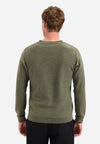 No Excess Slub Neck Sweatshirt - Dark Moss