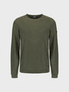 No Excess Slub Neck Sweatshirt - Dark Moss