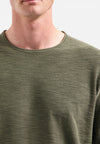 No Excess Slub Neck Sweatshirt - Dark Moss
