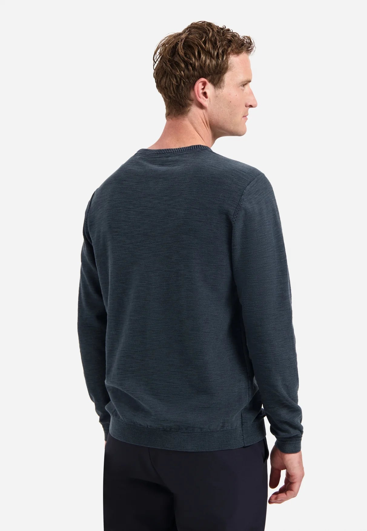 No Excess Pull Over Crew Neck Jumper - Navy