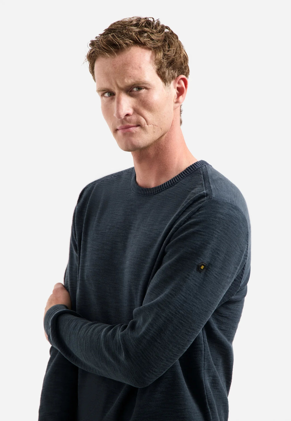 No Excess Pull Over Crew Neck Jumper - Navy