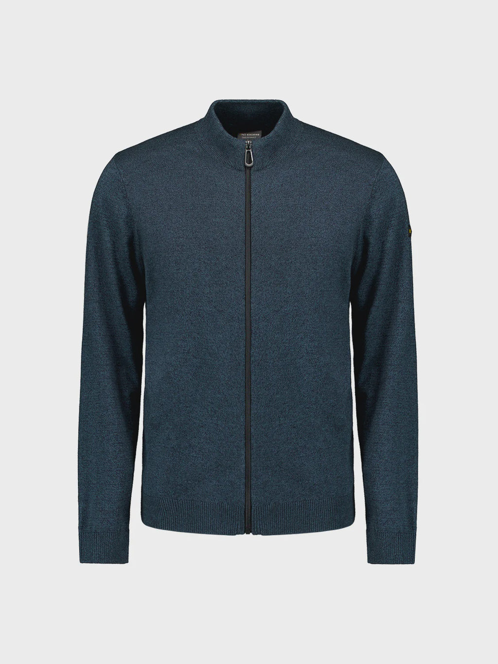 No Excess Pullover Cardigan - Full Zip - Navy Melange