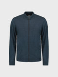 No Excess Pullover Cardigan - Full Zip - Navy Melange