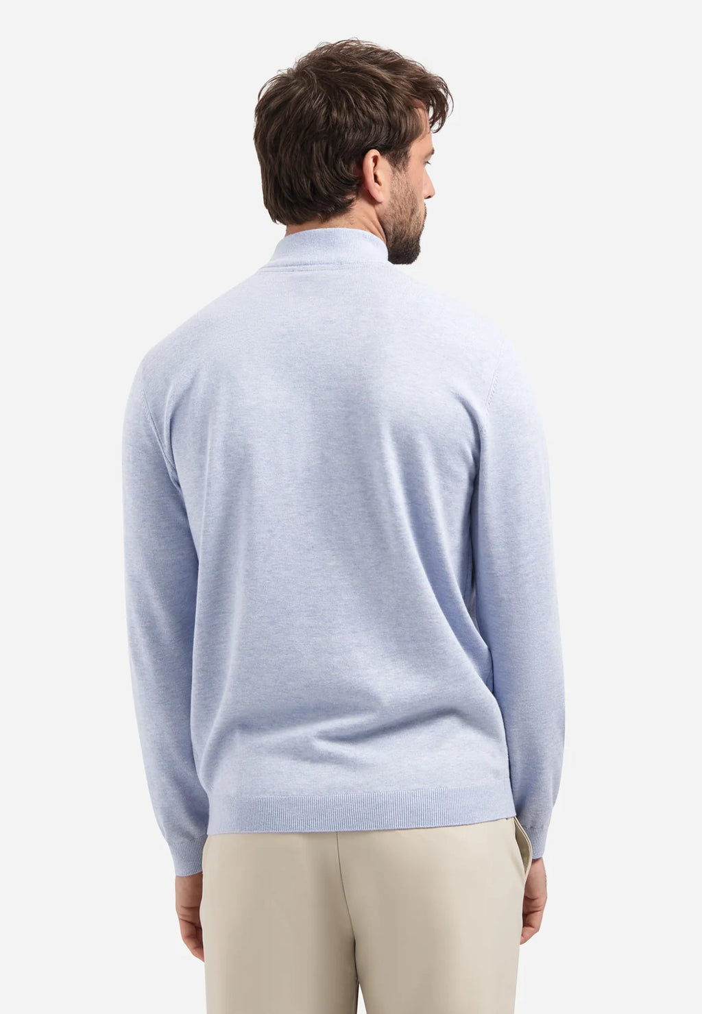 No Excess Half Zip Timeless Jumper - Blue