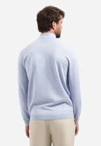 No Excess Half Zip Timeless Jumper - Blue