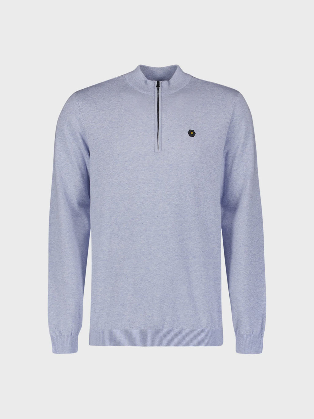 No Excess Half Zip Timeless Jumper - Blue
