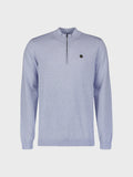 No Excess Half Zip Timeless Jumper - Blue