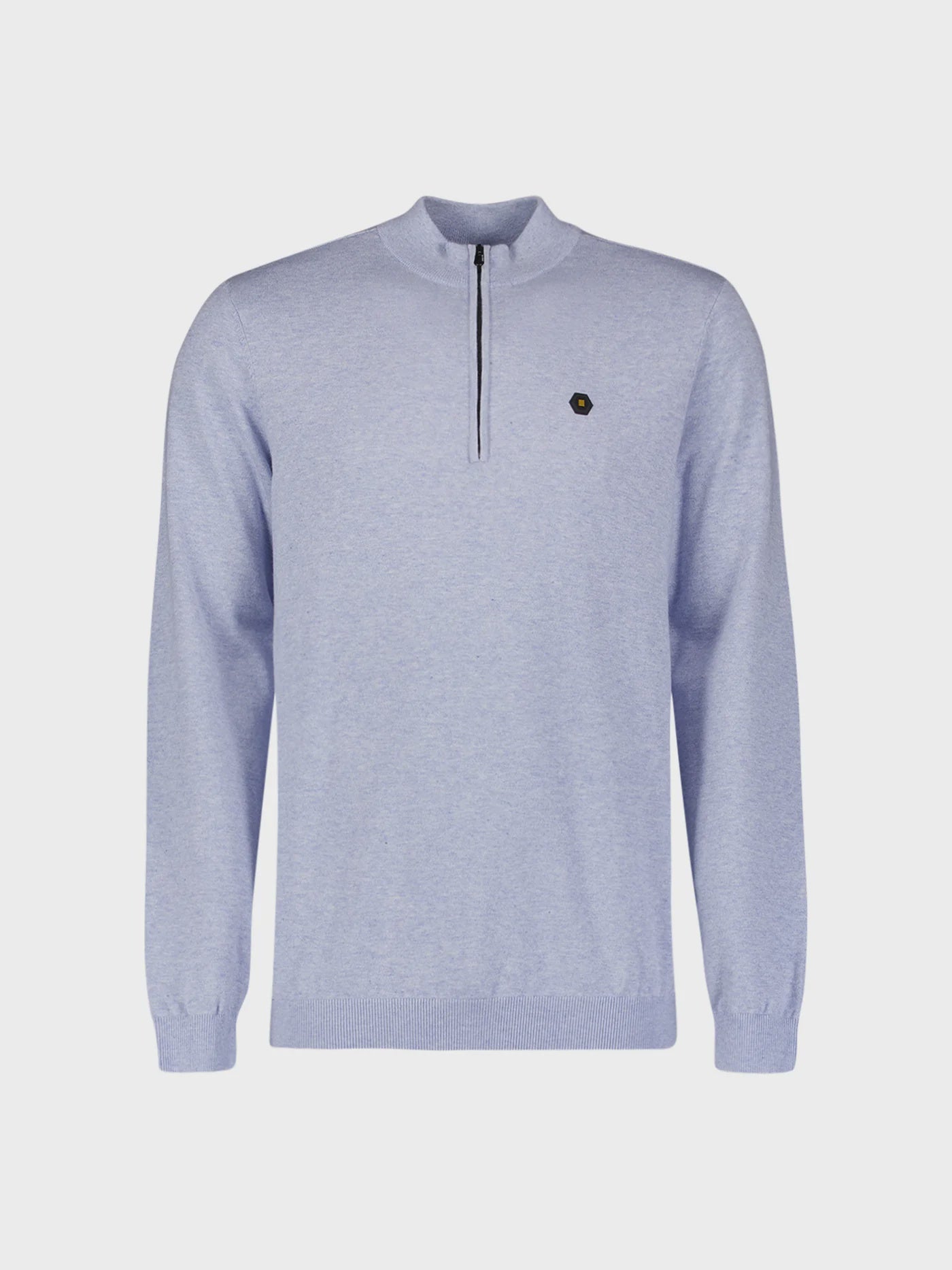 No Excess Half Zip Timeless Jumper - Blue