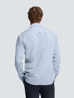 No Excess Long Sleeve Shirt: Oxford Shirt - Cloud