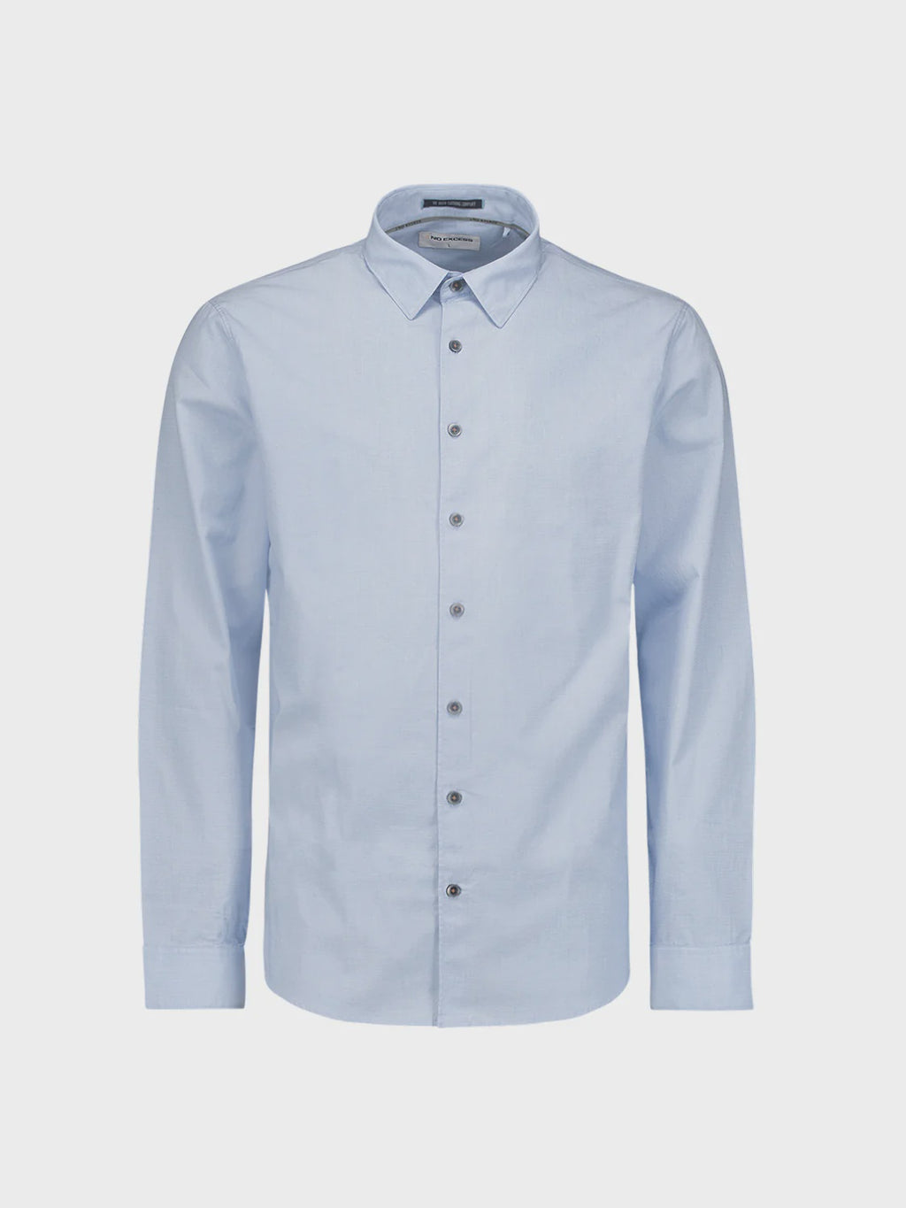 No Excess Long Sleeve Shirt: Oxford Shirt - Cloud