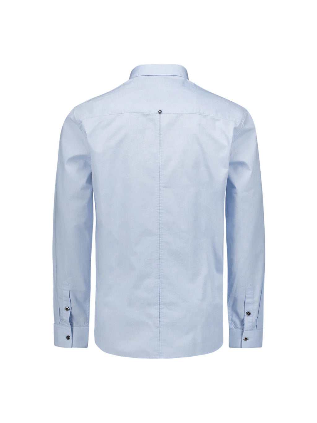 No Excess Long Sleeve Shirt: Oxford Shirt - Cloud