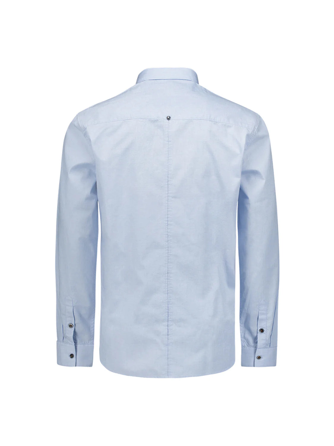 No Excess Long Sleeve Shirt: Oxford Shirt - Cloud