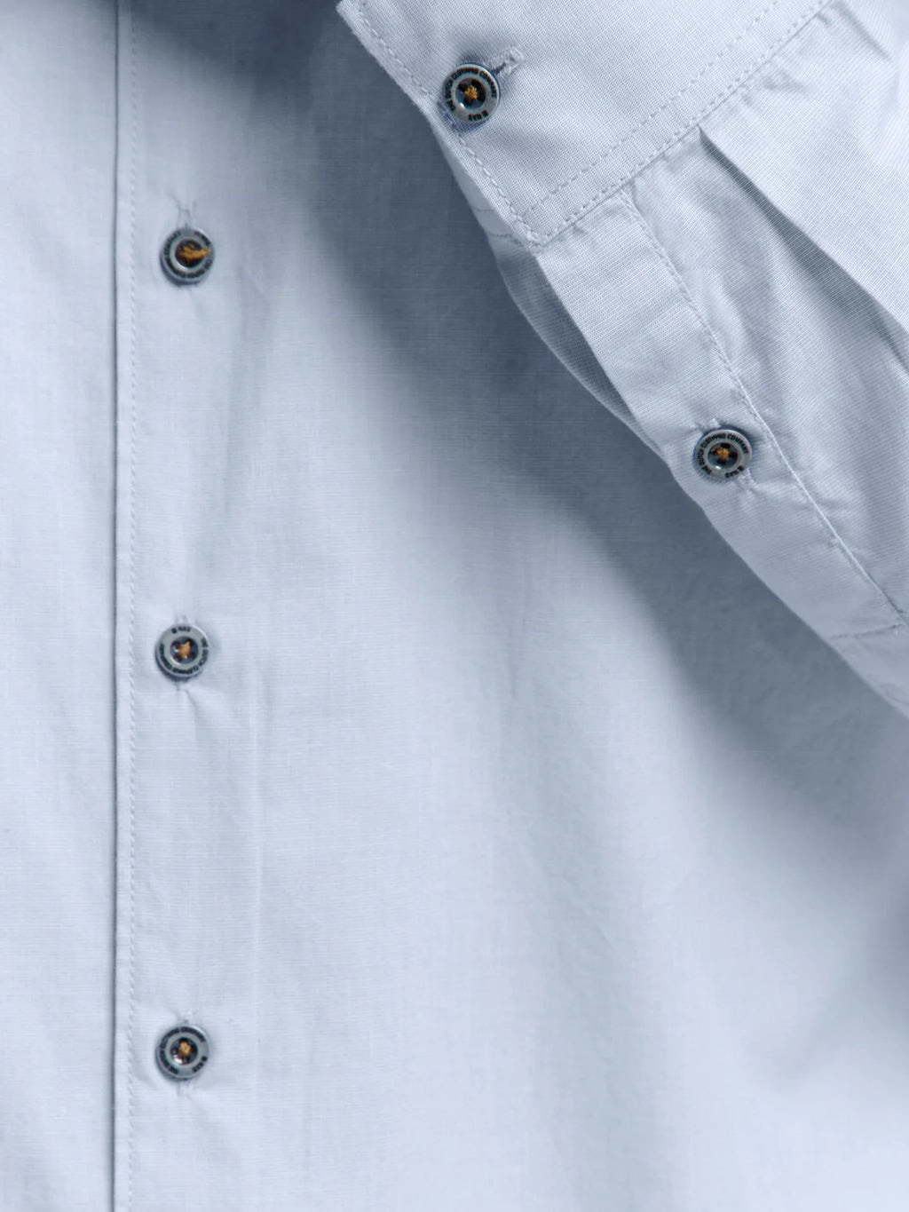 No Excess Long Sleeve Shirt: Oxford Shirt - Cloud