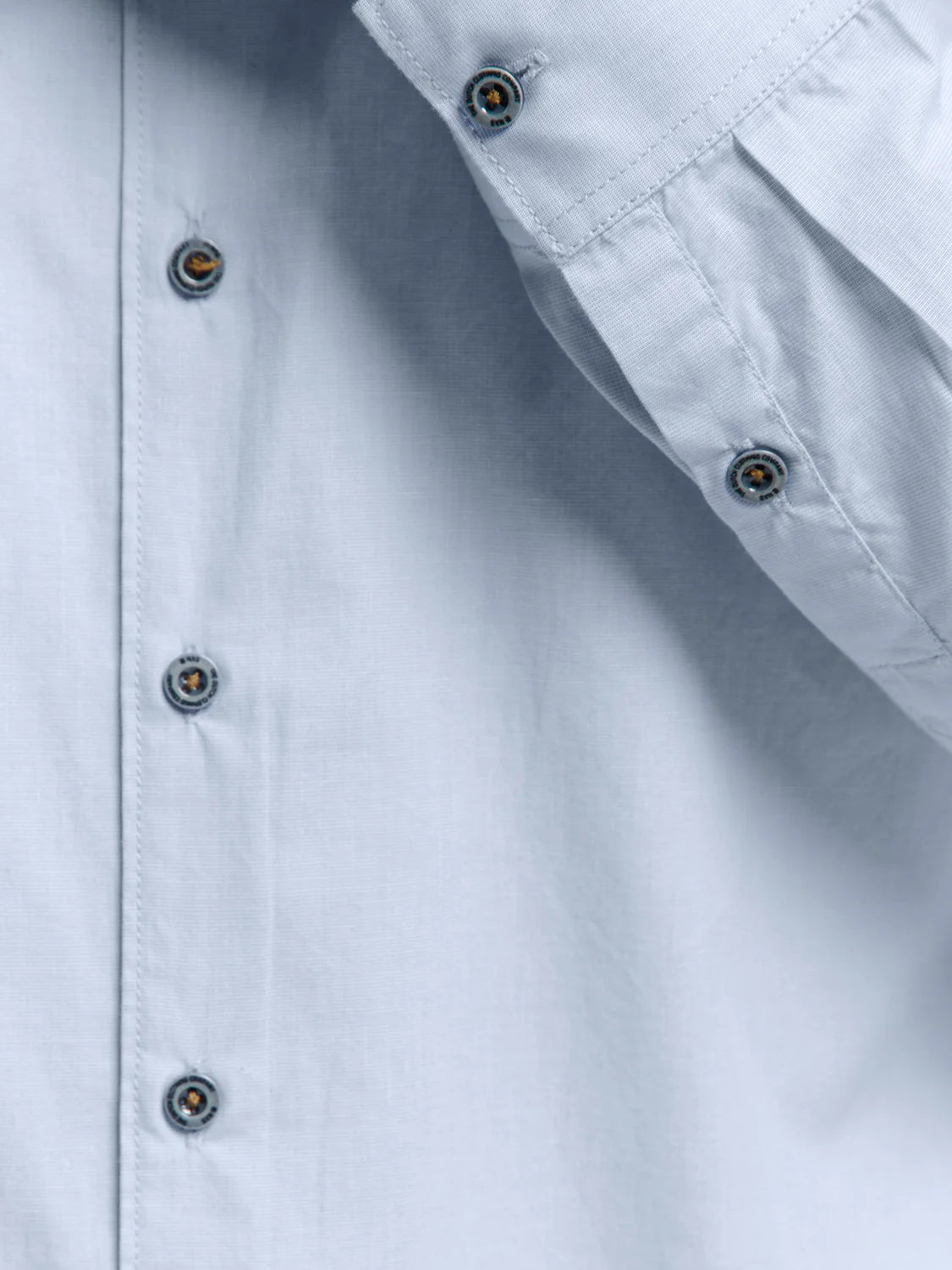 No Excess Long Sleeve Shirt: Oxford Shirt - Cloud