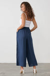 Lightweight Stretch Culottes - Navy