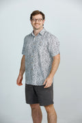 Bamboo Getaway Short Sleeve Shirt: Bright White Print