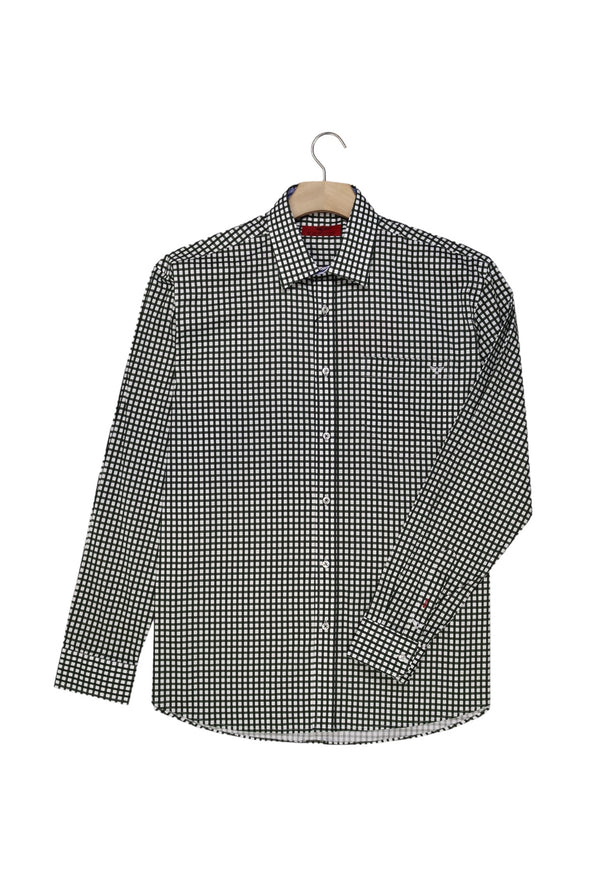 R.F. Scott Fielding Long Sleeve Shirt: Checked - Forest