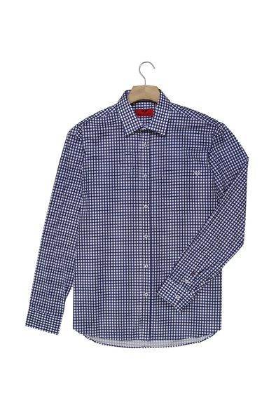 R.F. Scott Fielding Long Sleeve Shirt: Checked - Thunderstorm