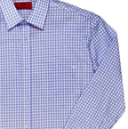 R.F. Scott Fielding Long Sleeve Shirt: Checked - Blue
