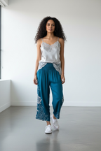 Lightweight Embroidered Stretch Culottes