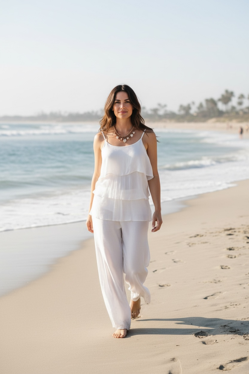 The Italian Closet: Fairford Layered Silk Camisole