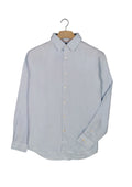 Cutler & Co Blake Linen Long Sleeve Shirt - Baby Blue