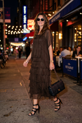 La Strada: Silk Rilassata Dress - Chocolate