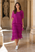 La Strada: Silk Rilassata Dress - Orchidea