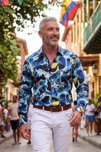 English Laundry (John Lennon) LS Shirt: Blue Masterpiece