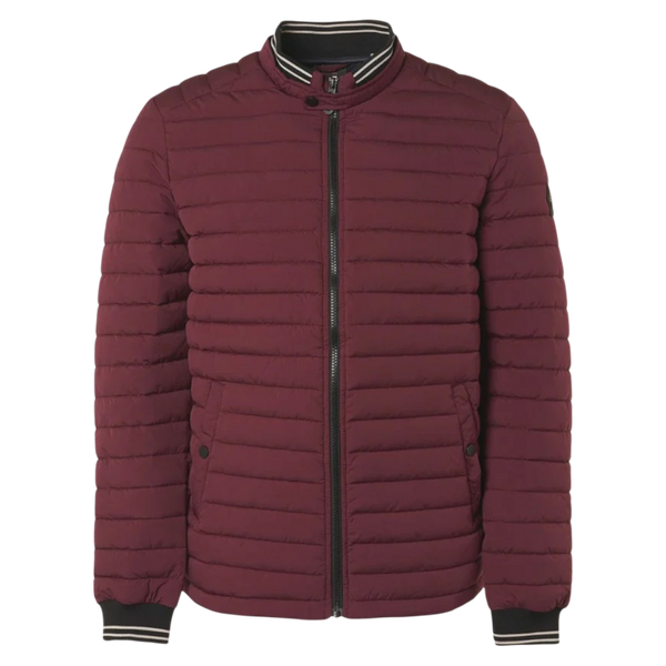 No Excess Short Fit Padded Jacket -  Dark Red