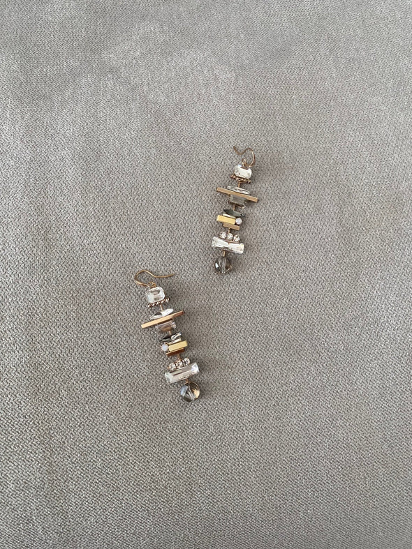 Piet Crystal Abstract Earrings