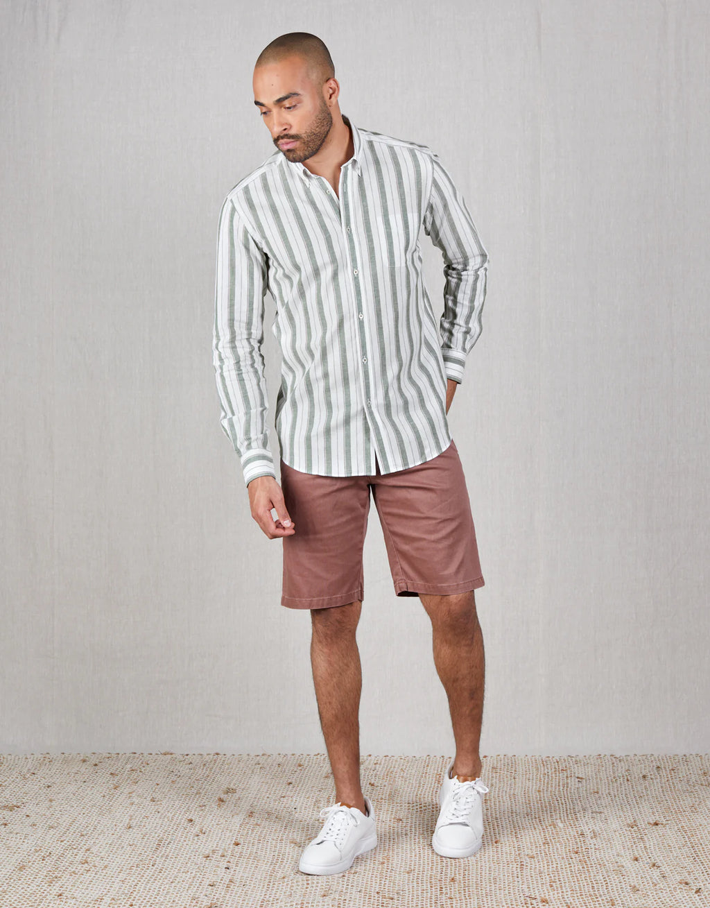 Island Cotton Drawstring Shorts - Terracotta