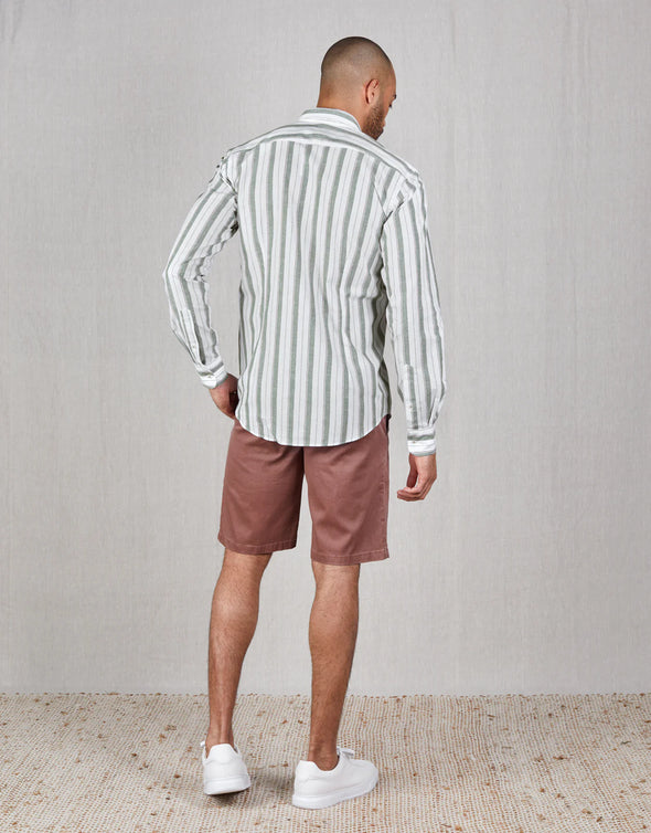 Island Cotton Drawstring Shorts - Terracotta