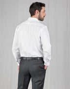 Sinatra Long Sleeve Shirt - White Twill