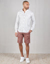 Island Cotton Drawstring Shorts - Terracotta