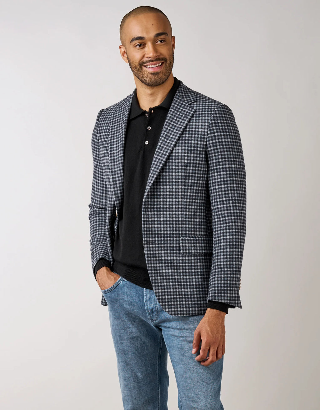 Owaka 100% Merino Polo - Black