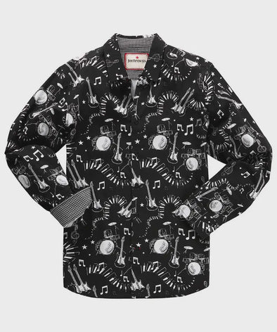 Joe Brown Tune Time L/S Shirt - Black