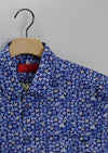 R.F. Scott Field Short Sleeve Shirt: Abstract Floral - Baltic