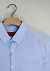 R.F. Scott Field Short Sleeve Linen Shirt - Baltic