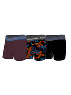 Scotch & Soda 3 Pack Boxer Briefs - Burgundy