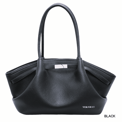 Vera May: Suda Vegan Leather Handbag in Black