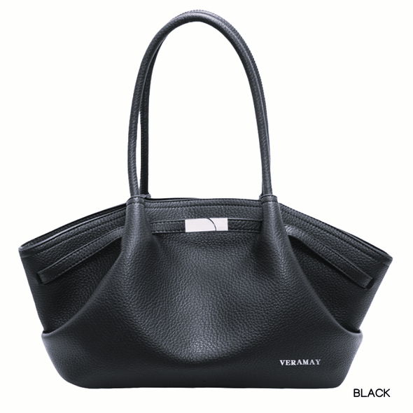 Vera May: Suda Vegan Leather Handbag in Black