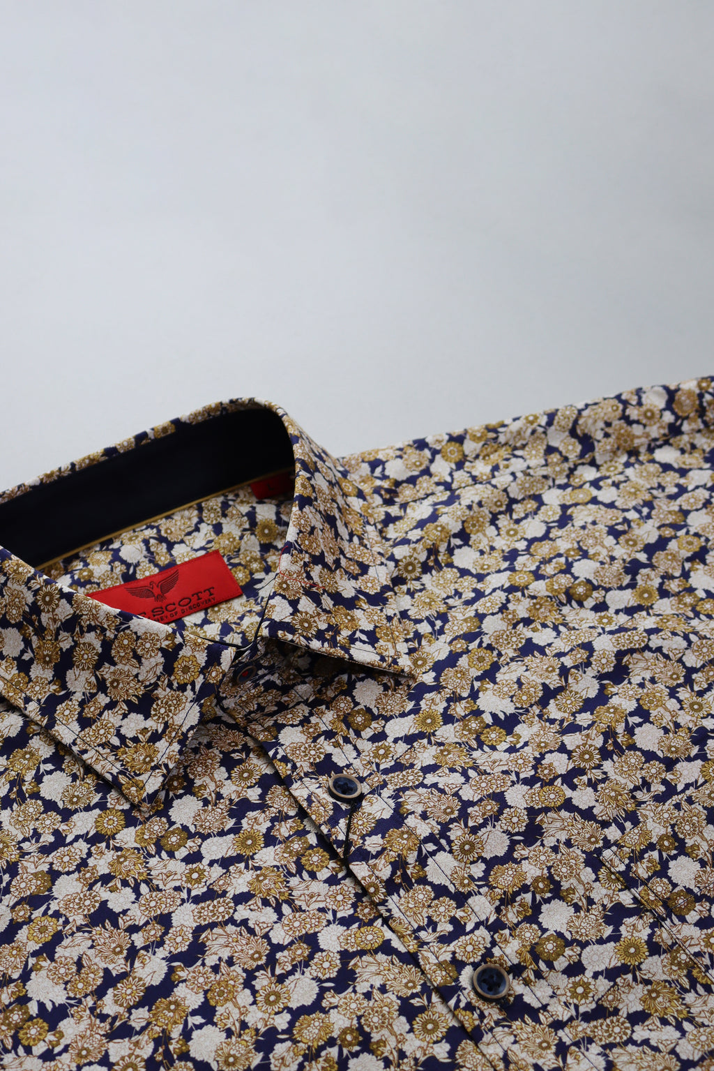 R.F. Scott Fielding Long Sleeve Shirt - Floral Bisque
