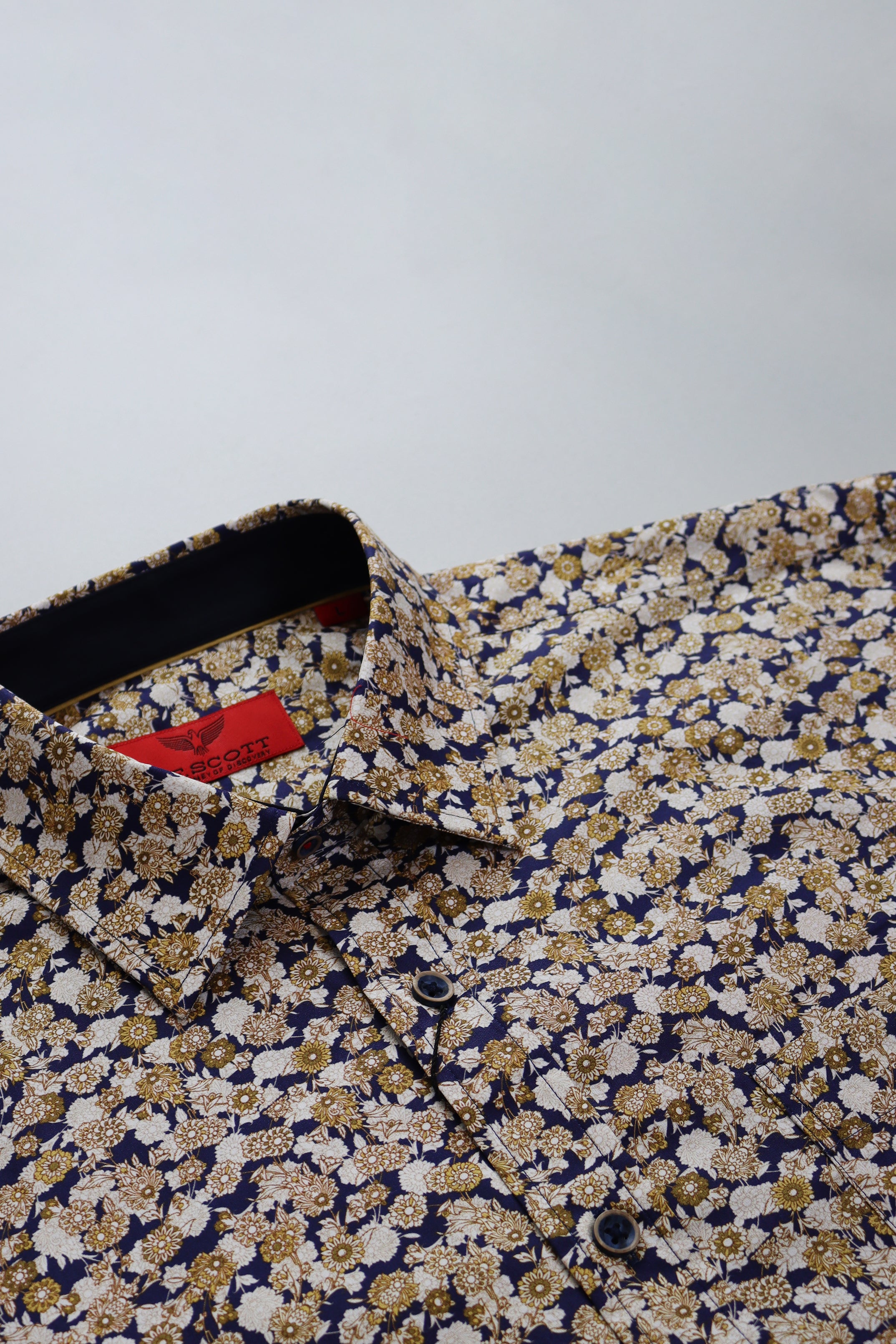 R.F. Scott Fielding Long Sleeve Shirt - Floral Bisque