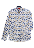 R.F. Scott Fielding Long Sleeve Shirt: Leaf Print - Beach