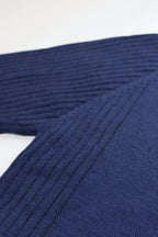 R.F. Scott 100% Merino Wool Zip Neck Knit: Parker - Navy